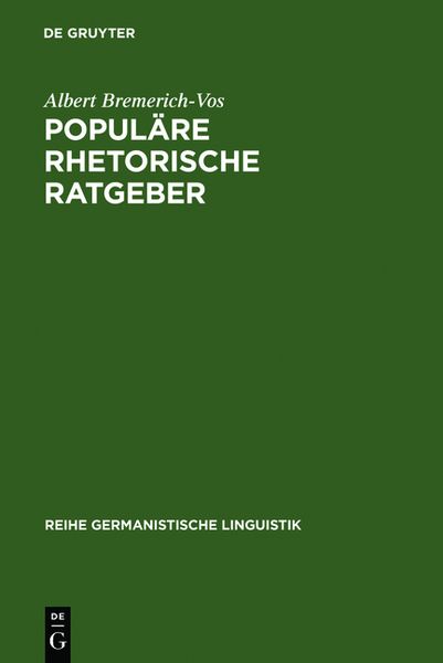 Produktbild: Popul&auml;re rhetorische Ratgeber