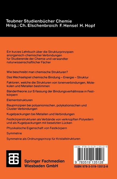 Produktbild: Anorganische Strukturchemie