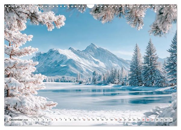 Produktbild: Die Sprache der Gipfel (Wandkalender 2026 DIN A3 quer), CALVENDO Monatskalender
