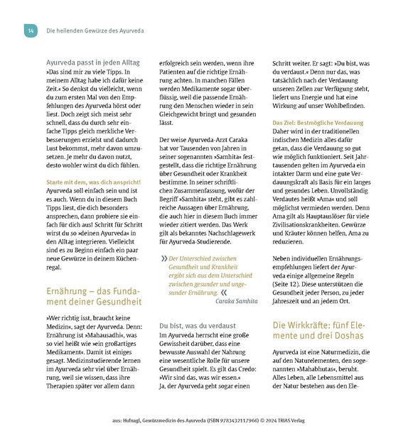 Produktbild: Gew&uuml;rzmedizin des Ayurveda. Die Heilkraft der Gew&uuml;rze nutzen