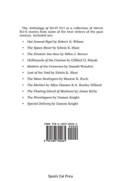 Produktbild: Anthology of Sci-Fi V21, the Pulp Writers