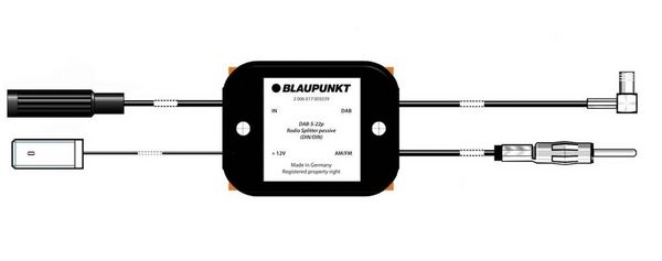 Produktbild: Blaupunkt Auto-Antennen-Adapter DIN 150 Ohm 2006017472409