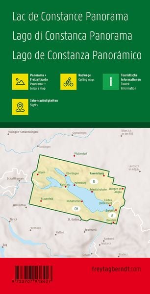 Produktbild: Freytag & berndt Stra&szlig;enkarte Bodensee Panorama 1:75.000