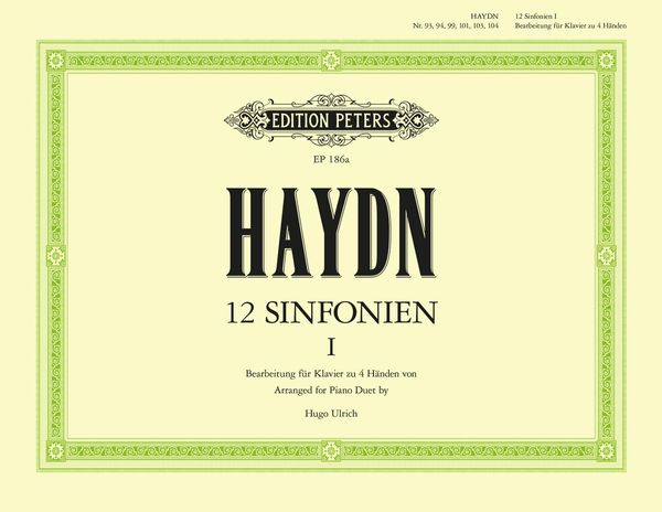 Produktbild: Haydn, J: Symphones -- Nos. 93, 94, 99, 101, 103, 104 (Arran