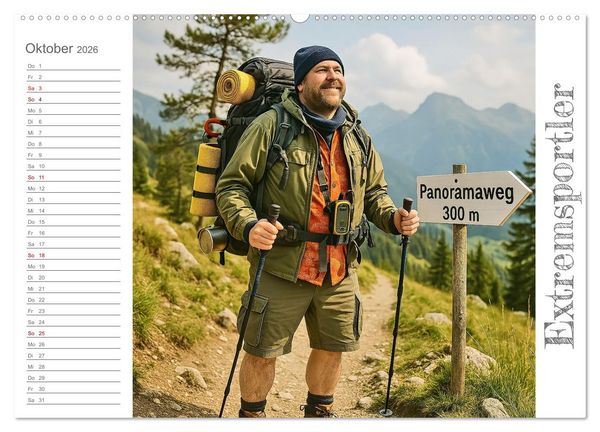 Produktbild: M&auml;nneralarm - Ein Jahr voller herrlicher M&auml;nnlichkeit (Wandkalender 2026 DIN A2 quer), CALVENDO Monatskalender