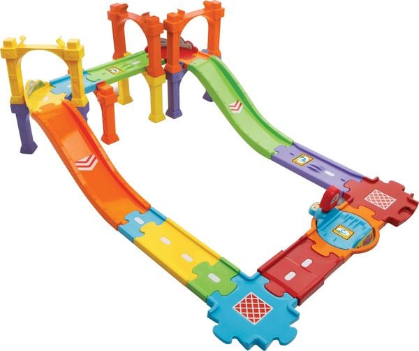 Vtech 80-188204 Tut Tut Baby Flitzer-Straßen-und Brückenset, groß