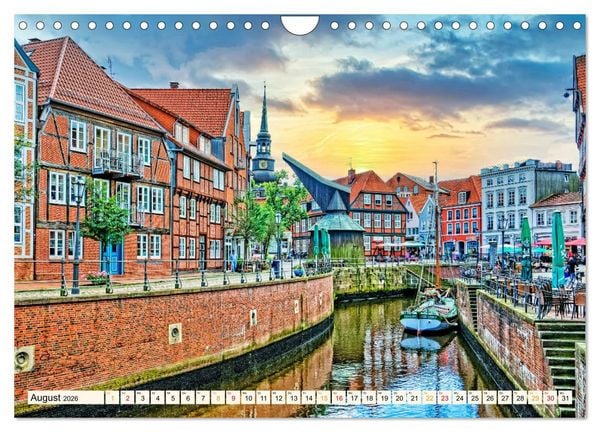 Produktbild: Reise durch Deutschland - Hansestadt Stade (Wandkalender 2026 DIN A4 quer), CALVENDO Monatskalender