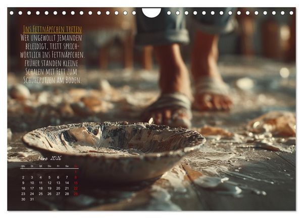 Produktbild: Nicht 08/15 - Deutsche Redewendungen und ihre Herkunft (Wandkalender 2026 DIN A4 quer), CALVENDO Monatskalender