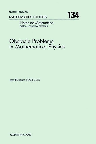 Produktbild: Obstacle Problems in Mathematical Physics