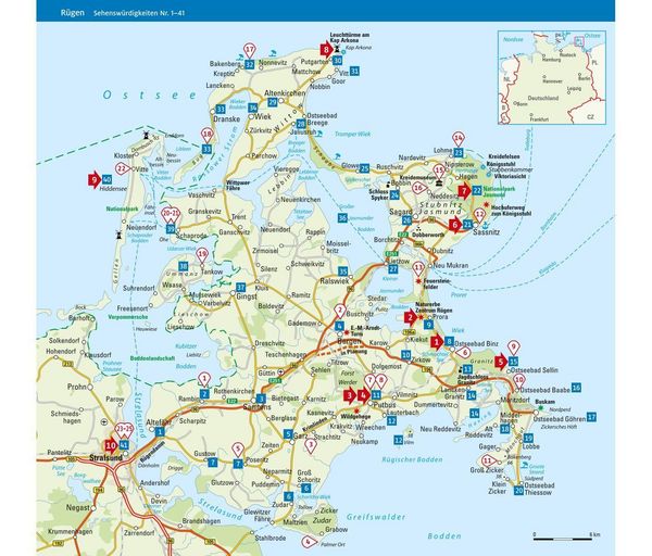 Produktbild: R&uuml;gen mit Hiddensee und Stralsund