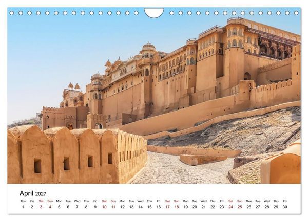 Produktbild: Wonderful India (Wall Calendar 2027 DIN A4 landscape), CALVENDO 12 Month Wall Calendar