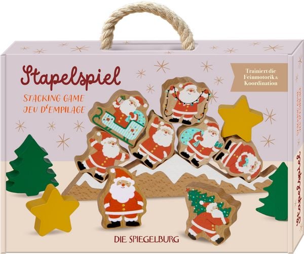 Produktbild: Stapelspiel Weihnachtsm&auml;nner - Wintertiere im Weihnachtswald