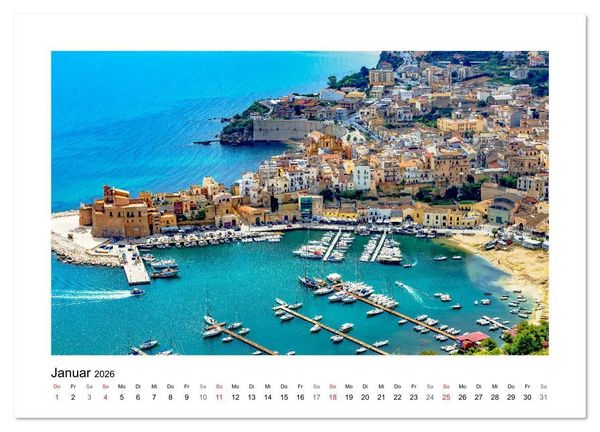 Produktbild: Sizilien - Von Palermo nach Syrakus (Wandkalender 2026 DIN A3 quer), CALVENDO Monatskalender