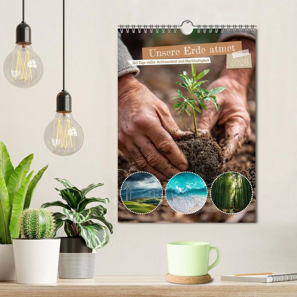 Produktbild: Unsere Erde atmet (Wandkalender 2026 DIN A4 hoch), CALVENDO Monatskalender