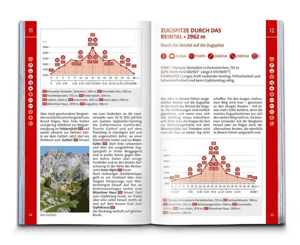 Produktbild: KOMPASS Wanderf&uuml;hrer Zugspitze, Werdenfelser Land, 60 Touren mit Extra-Tourenkarte