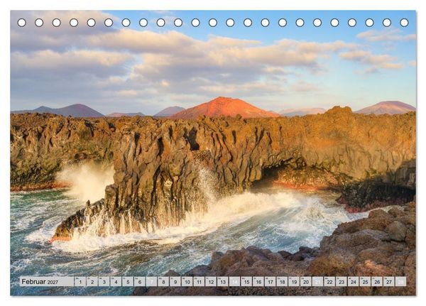 Produktbild: Wundersch&ouml;nes Lanzarote (Tischkalender 2027 DIN A5 quer), CALVENDO Monatskalender