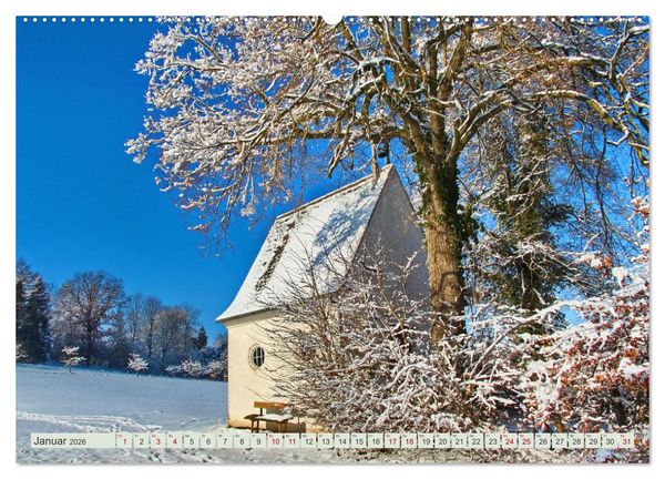 Produktbild: Die Stauden - Malerische Landschaft zwischen Wertach und Mindel (hochwertiger Premium Wandkalender 2026 DIN A2 quer), Kunstdruck in Hochglanz