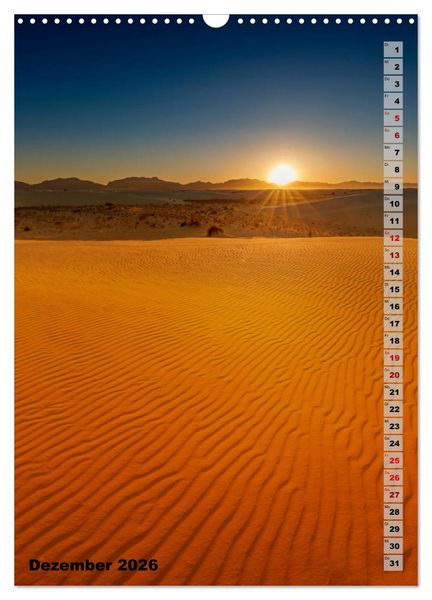 Produktbild: WHITE SANDS NATIONAL MONUMENT W&uuml;stenimpressionen (Wandkalender 2026 DIN A3 hoch), CALVENDO Monatskalender