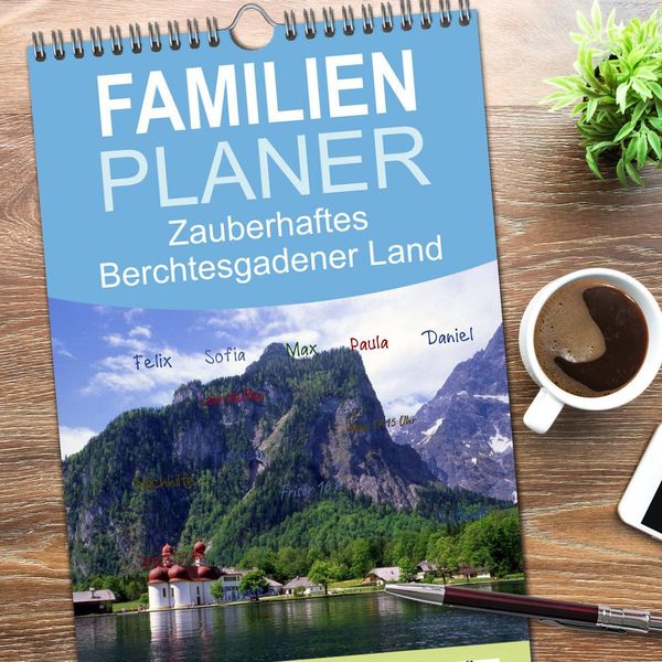 Produktbild: Familienplaner 2026 - Zauberhaftes Berchtesgadener Land mit 5 Spalten (Wandkalender, 21 x 45 cm) CALVENDO