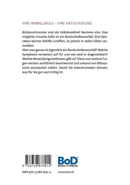 Produktbild: Ratgeber zum Bandscheibenvorfall