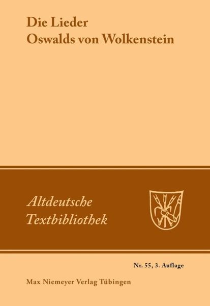 Produktbild: Die Lieder Oswalds von Wolkenstein