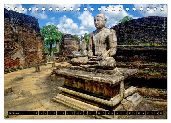 Produktbild: Sri Lanka 2026 Kulturh&ouml;hepunkte (Tischkalender 2026 DIN A5 quer), CALVENDO Monatskalender