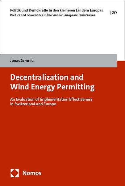 Produktbild: Decentralization and Wind Energy Permitting