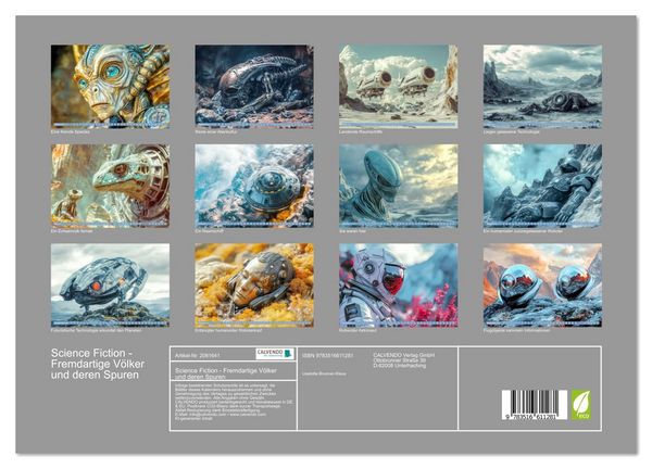 Produktbild: Science Fiction - Fremdartige V&ouml;lker und deren Spuren (hochwertiger Premium Wandkalender 2026 DIN A2 quer), Kunstdruck in Hochglanz