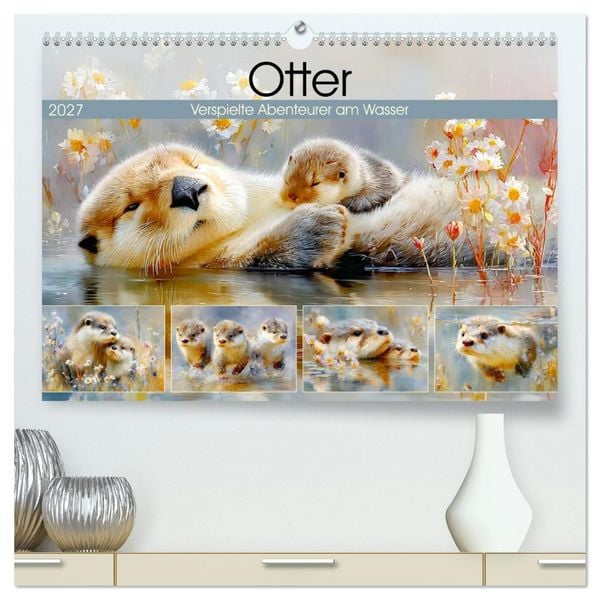 Produktbild: Otter. Verspielte Abenteurer am Wasser (hochwertiger Premium Wandkalender 2027 DIN A2 quer), Kunstdruck in Hochglanz