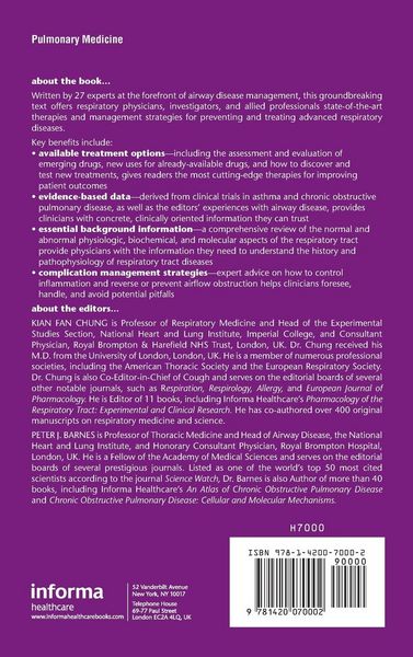 Produktbild: Pharmacology and Therapeutics of Airway Disease