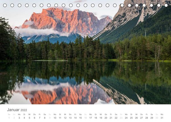 Produktbild: Alpine Seelandschaften (Tischkalender 2022 DIN A5 quer)