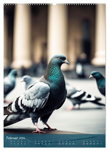 Produktbild: In den Stra&szlig;en der Stadt - Tiere mitten unter uns (Wandkalender 2026 DIN A2 hoch), CALVENDO Monatskalender