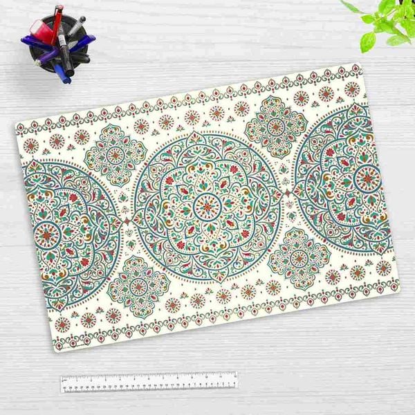 Produktbild: Cover-your-desk Schreibtischunterlage f&uuml;r Kinder und Erwachsene Orientalisches Muster, aus hochwertigem Vinyl, 60 x 40 cm