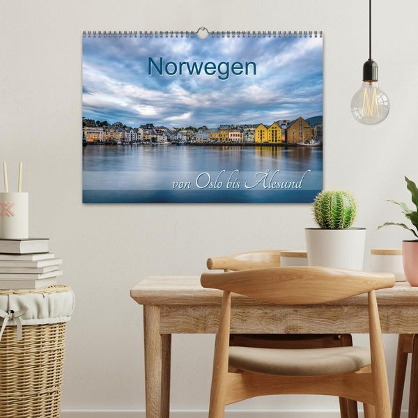 Produktbild: Norwegen von Oslo bis &Aring;lesund (Wandkalender 2026 DIN A3 quer), CALVENDO Monatskalender