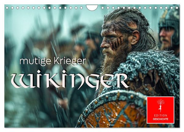 Wikinger - mutige Krieger (Wandkalender 2026 DIN A4 quer), CALVENDO Monatskalender