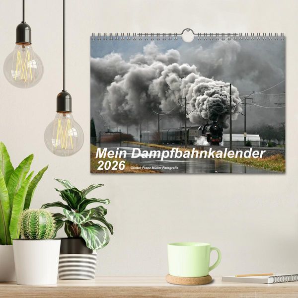 Produktbild: Mein Dampfbahnkalender 2026 (Wandkalender 2026 DIN A4 quer), CALVENDO Monatskalender