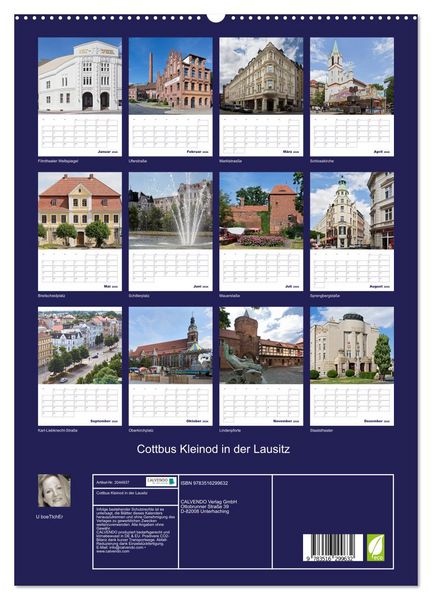 Produktbild: Cottbus Kleinod in der Lausitz (hochwertiger Premium Wandkalender 2026 DIN A2 hoch), Kunstdruck in Hochglanz