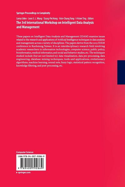 Produktbild: The 3rd International Workshop on Intelligent Data Analysis and Management