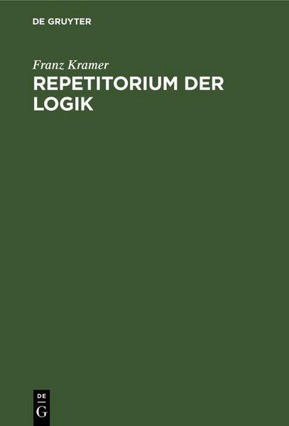 Produktbild: Repetitorium der Logik