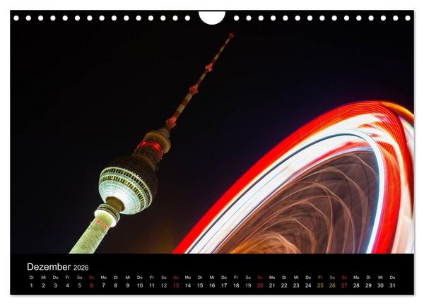 Produktbild: Berlin dynmaic (Wandkalender 2026 DIN A4 quer), CALVENDO Monatskalender