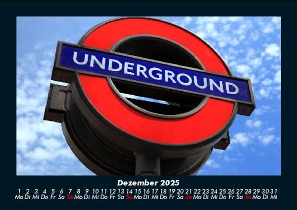 Produktbild: London 2025 Fotokalender DIN A5