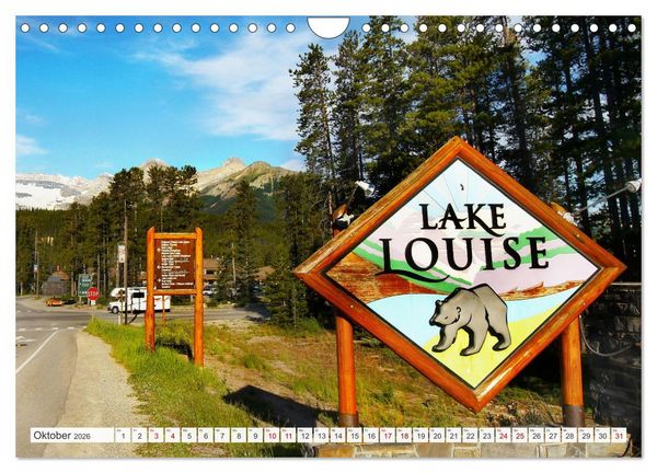 Produktbild: Kanada, Touristenziele in Alberta und British Columbia (Wandkalender 2026 DIN A4 quer), CALVENDO Monatskalender
