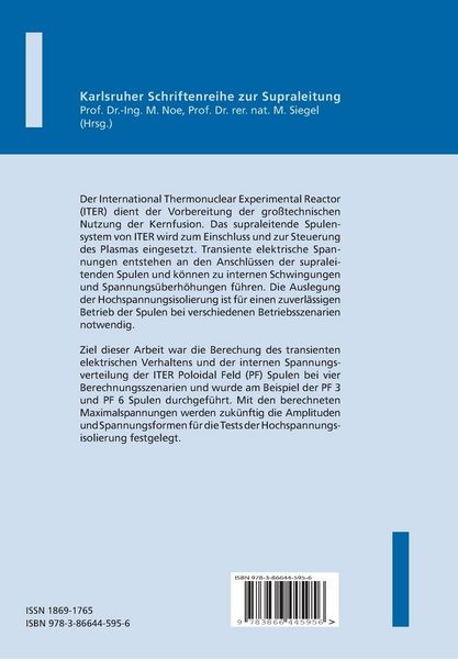 Produktbild: Transient behaviour of ITER poloidal field coils