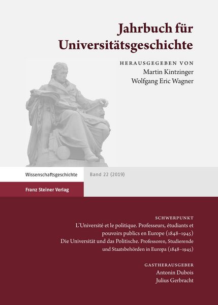 Produktbild: Jahrbuch f&uuml;r Universit&auml;tsgeschichte 22 (2019)