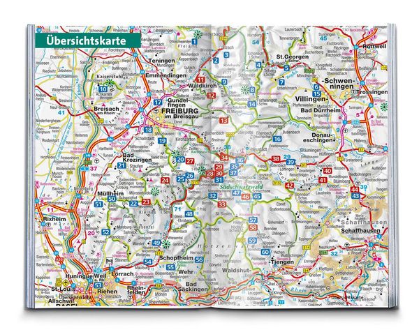 Produktbild: KOMPASS Wanderf&uuml;hrer Schwarzwald S&uuml;d mit Naturpark, Kaiserstuhl und Markgr&auml;flerland, 60 Touren mit Extra-Tourenkarte