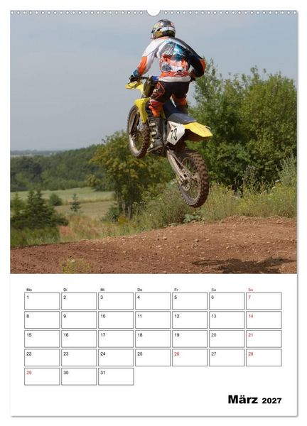 Produktbild: Motocross Terminplaner (hochwertiger Premium Wandkalender 2027 DIN A2 hoch), Kunstdruck in Hochglanz