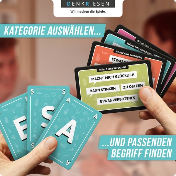 Denkriesen - Stadt Land Vollpfosten® - das Kartenspiel - Junior Edition "jeder Punkt Zählt."