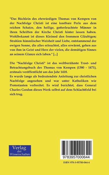 Produktbild: Die Nachfolge Christi