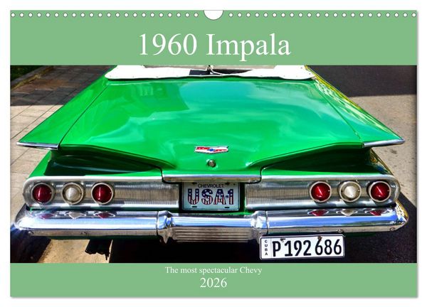 Produktbild: 1960 Impala - The most spectacular Chevy (Wall Calendar 2026 DIN A3 landscape), CALVENDO 12 Month Wall Calendar