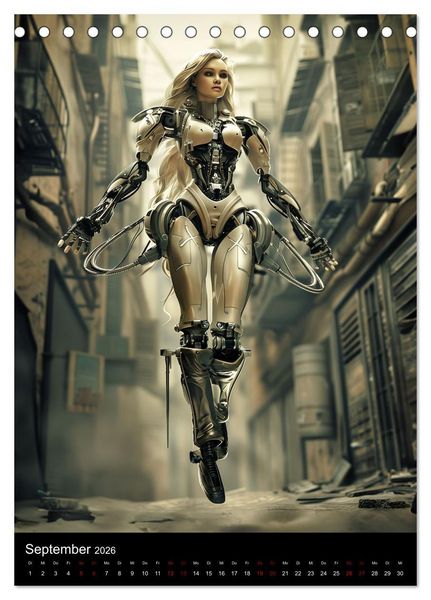 Produktbild: CYBER SISTERS (Tischkalender 2026 DIN A5 hoch), CALVENDO Monatskalender
